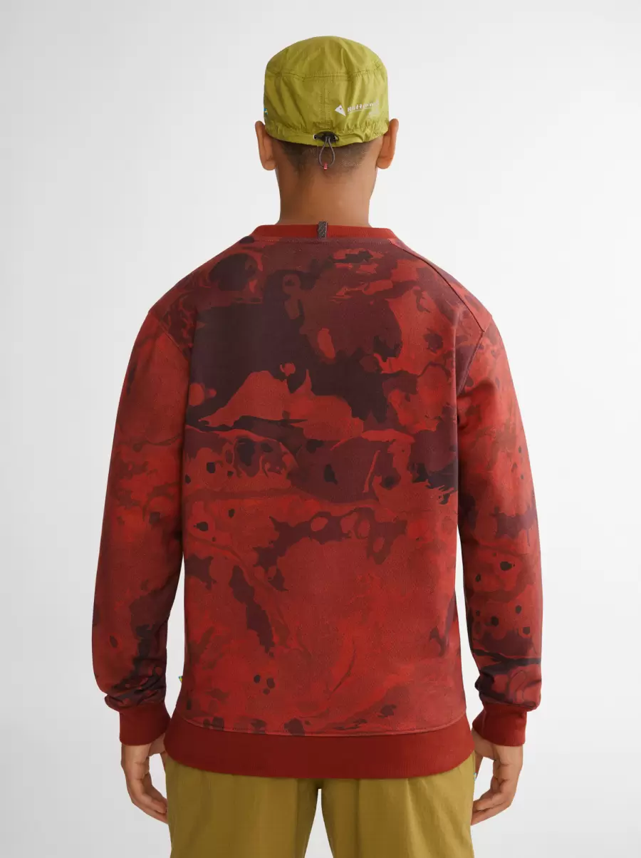 Klättermusen Hypoxic Red Rose Turid Men’s Crew Sweater, Off The Mountain® Fleece Og Gensere Herre Billig - 2