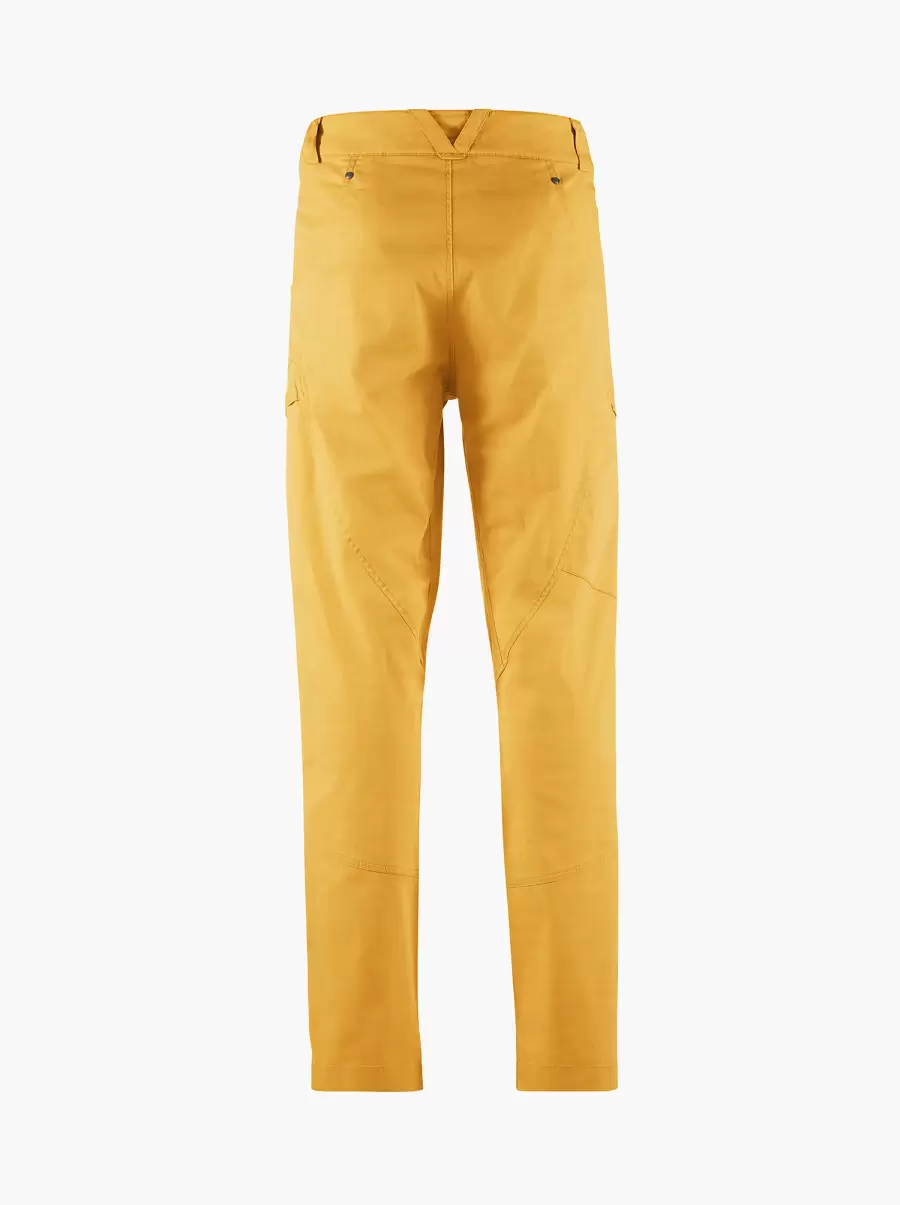 Herre Klättermusen Klassisk Gefjon 2.0 Men's Flexible Cotton Pants Amber Gold Bukser - 1