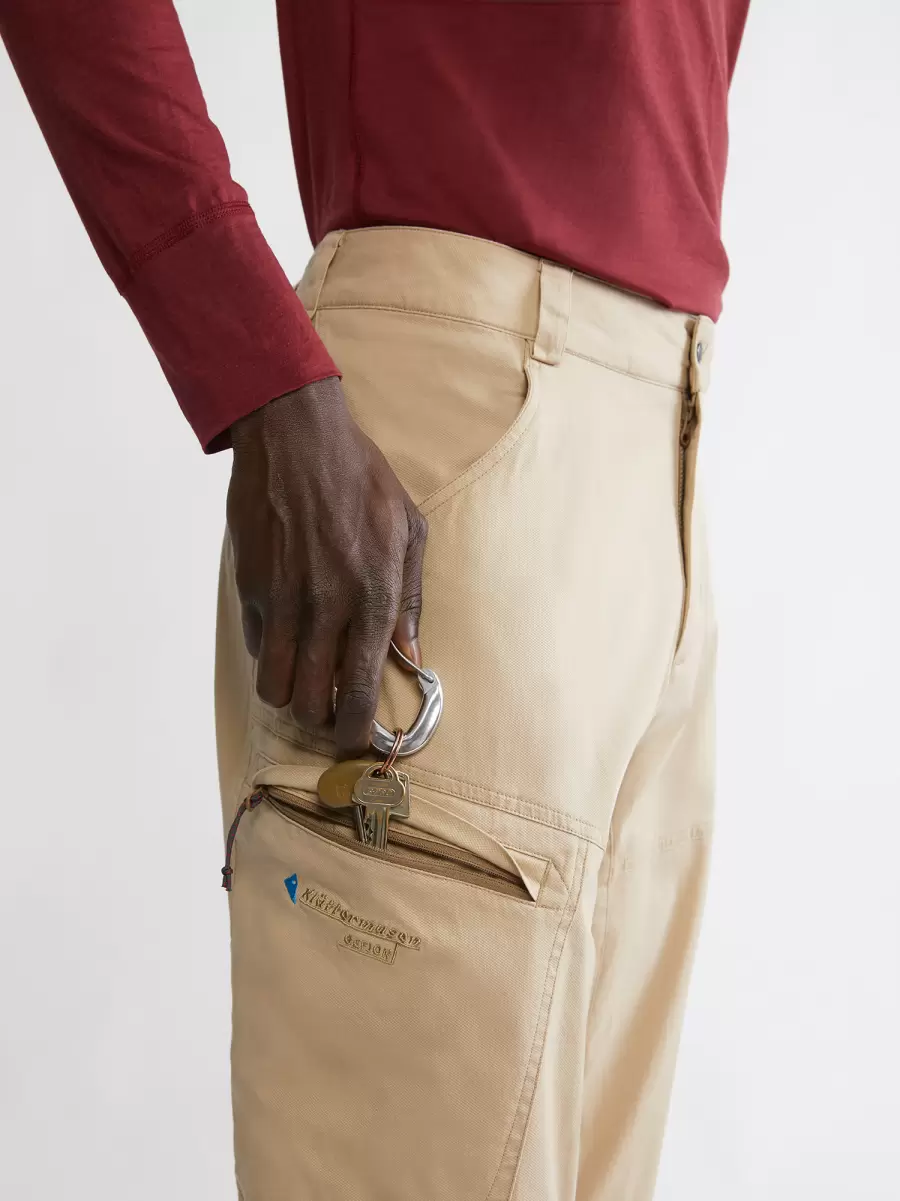 Herre Klättermusen Klassisk Gefjon 2.0 Men's Flexible Cotton Pants Amber Gold Bukser - 4