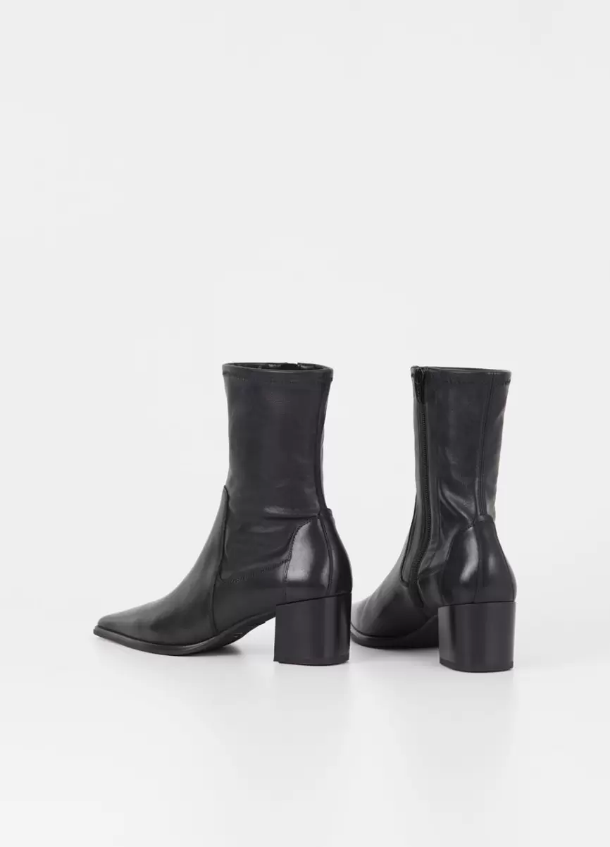 Giselle Boots Boots & Støvletter Svart Skinn/Kammet Skinn Dame Vagabond - 2