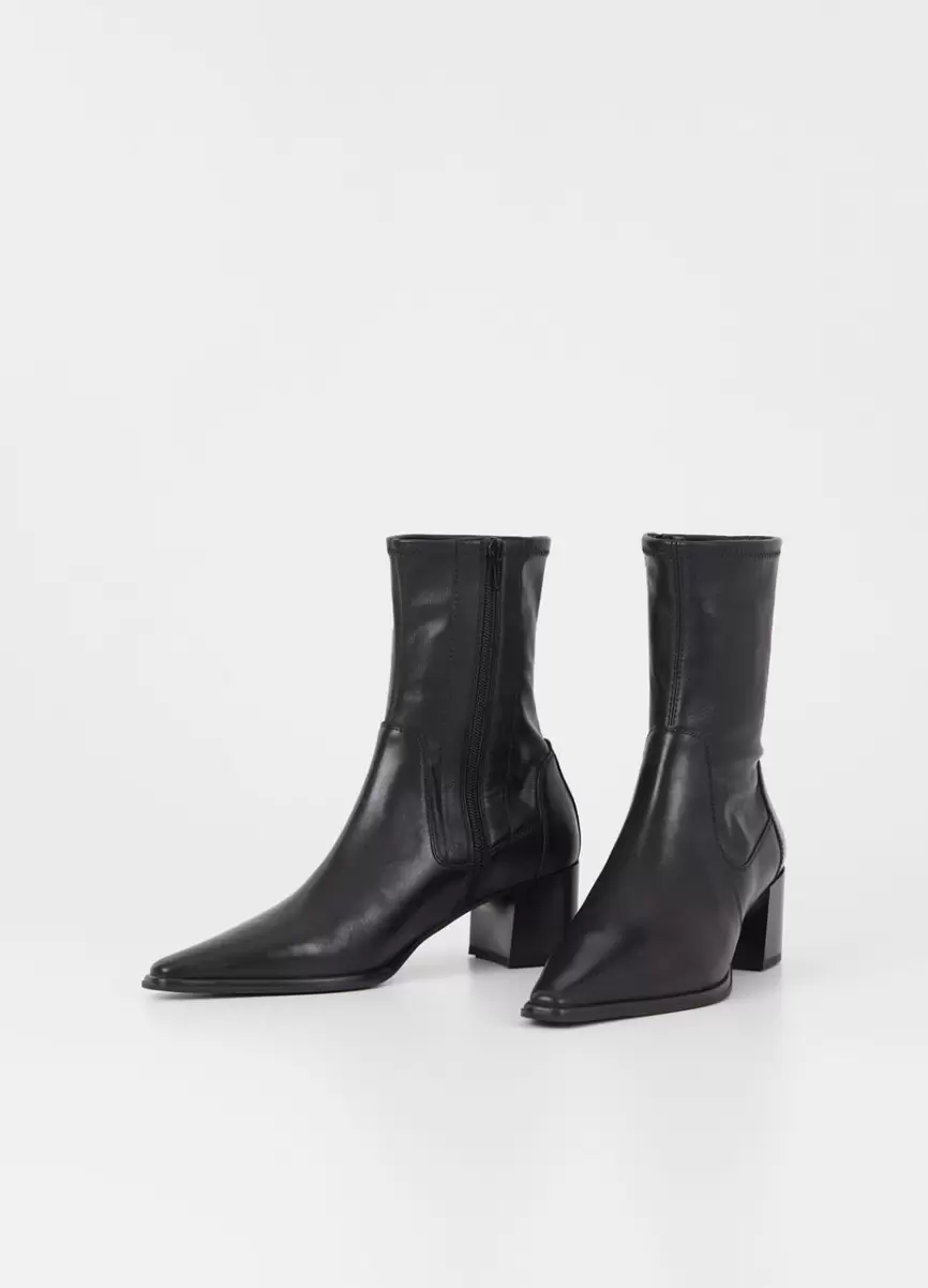 Giselle Boots Boots & Støvletter Svart Skinn/Kammet Skinn Dame Vagabond