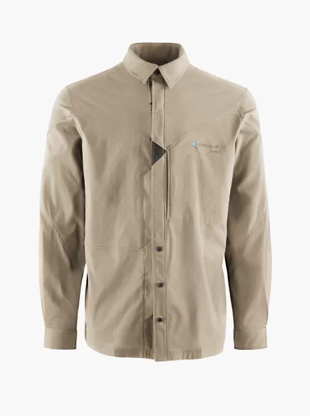 Herre Klättermusen Garm Men's Levitend® Long Sleeve Shirt Dagens Tilbud Skjorter & T-Skjorter Silver Green