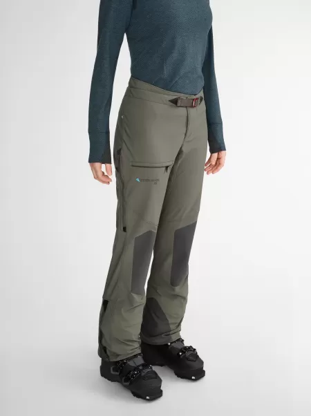 Dusty Green Klättermusen Dame Bukser Siste Modell Od Women's 3-Layer Shell Pants