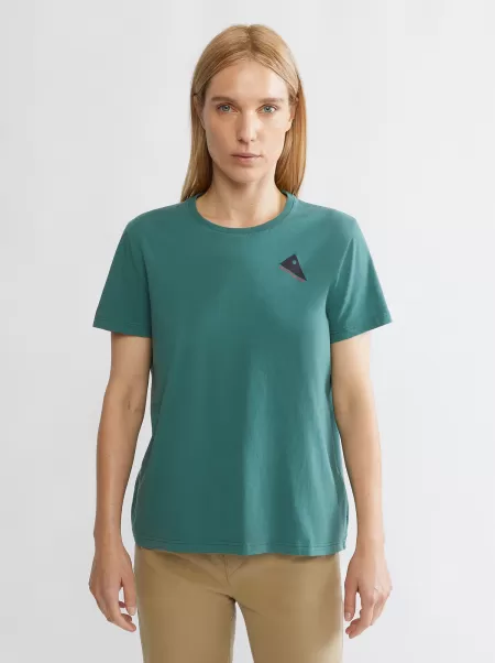 Nytt Produkt Dame Runa Token Women's Short Sleeve Tee Klättermusen Skjorter & T-Skjorter Frost Green