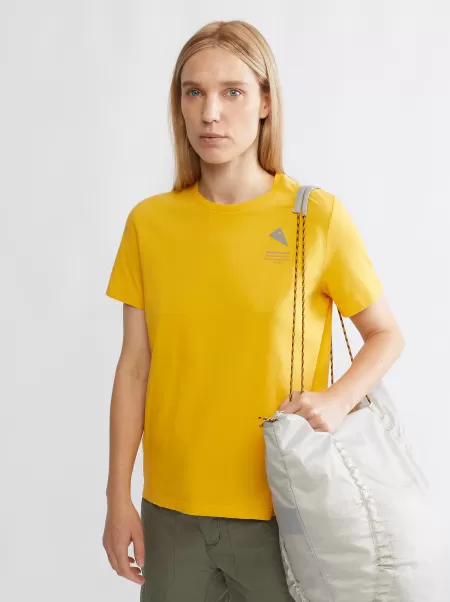 Klättermusen Runa Maker Women’s Short Sleeve Tee Sørge For Skjorter & T-Skjorter Pure Yellow Dame