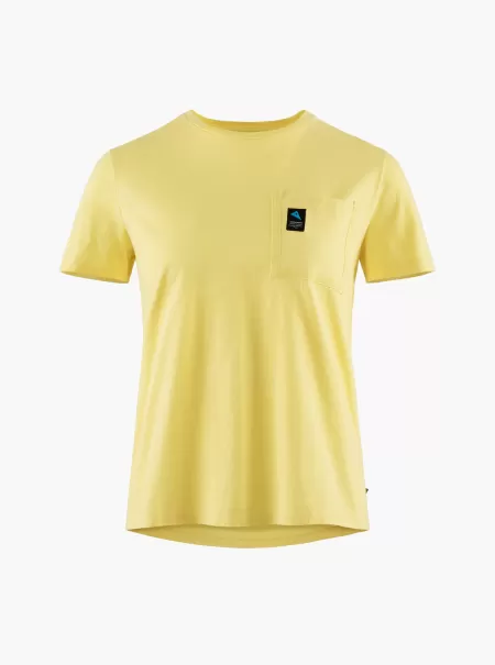 Lager Dame Runa Pocket Women’s Short Sleeve Tee Klättermusen Skjorter & T-Skjorter Butter Yellow