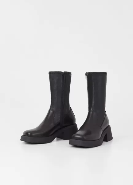 Dorah Boots Boots & Støvletter Vagabond Svart Skinn/Kammet Skinn Dame
