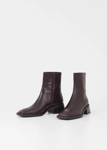 Blanca Boots Mørkebrun Skinn Dame Vagabond Boots & Støvletter